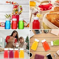 Bouteilles en plastique PET jetables pour vente en gros, 4 oz, impression de logo personnalisée pour jus, boissons énergisantes et sodas