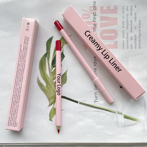 Delineador de labios cremoso vegano marrón OEM, lápiz delineador de labios rosa, Lápiz Delineador de labios rosa, lápiz delineador de labios de etiqueta privada - Product Image 1
