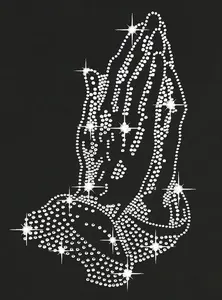 Aprise - Jésus béni par les meilleurs designs, motif en strass à appliquer à chaud, personnalisé - Product Image 6