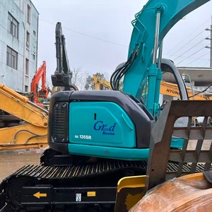 รถขุด Kobelco SK135SR มือสอง ขนาด 13.5 ตัน เครื่องยนต์ Isuzu แรงดันสูง ระบบไฮดรอลิก พร้อมเกียร์ปั๊มแบริ่ง รุ่นปี 2022 มอเตอร์ PLC ขาย - Product Image 2
