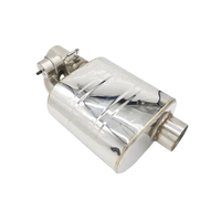 Silencieux d'échappement pneumatique en acier inoxydable 304, universel pour modification de voiture, avec kit de télécommande