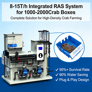 Cajas Modulares de Alta Densidad para Cría de Cangrejos, Sistema de Acuicultura Biofloc para Peceras, Sistema RAS para Incubación en Interiores - Product Image 1