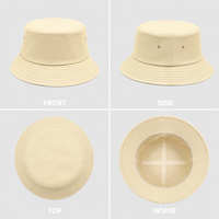 Chapeau Bob en Toile de Coton Personnalisable avec Logo, Respirant, à Large Bord, pour l'Été, la Plage et la Pêche, Unisexe, Pliable, Broderie, Vente en Gros, OEM