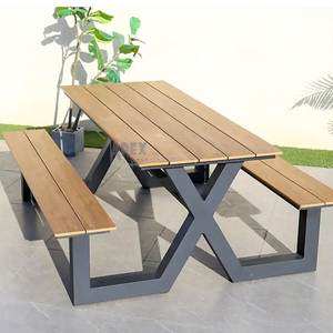 Picnic Portable Suitcase <b>Outdoor</b> <b>Table</b> Set Easy Folding Dining Camping <b>Table</b> Picnic Set <b>with</b> <b>Umbrella</b> Hole - Product Image 6