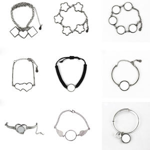 Alüminyum levha çinko alaşım el zinciri ile Diy özelleştirilmiş süblimasyon boş bilezik moda takı - Product Image 3