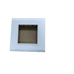 Cadre de <span class=keywords><strong>plaque</strong></span> murale de type 86 avec 2 inserts Façade de réseau 48x24mm pour les applications Cat6 UTP Module de câble réseau - Product Image 1