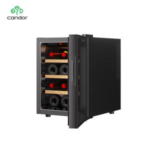 Enfriador de Vino Personalizado de Fábrica para <span class=keywords><strong>12</strong></span> <span class=keywords><strong>Botellas</strong></span> de 33 Litros, el Mejor Refrigerador de Vino Termoeléctrico Independiente para el Hogar con Puerta de Vidrio - Product Image 4