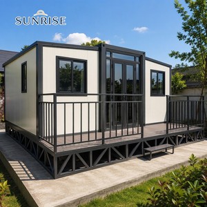 บ้านคอนเทนเนอร์แบบพกพา ขยายได้ ดีไซน์ทันสมัยจาก SUNRISE สำหรับการตั้งแคมป์อเนกประสงค์และการใช้งานเป็นโฮมออฟฟิศ - Product Image 1