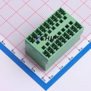 JL15EDGRH-38118G01 Plug-in Terminal Block Bent Lead Through Hole,P=3.81mm Board-to-Board / Socket - Closed 2x9P 3.81mm Green - Product Image 1