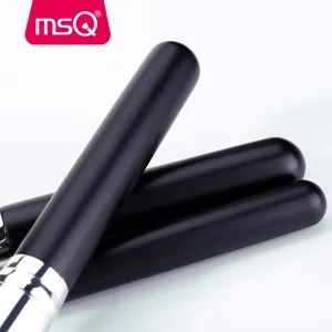 MSQ 15pcs क्लासिक काले संभाल मेकअप ब्रश सेट के साथ अपने खुद के ब्रांड थोक मेकअप ब्रश बैग