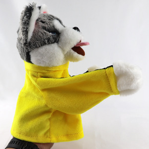 Mới đến trận chiến điện Kung Fu Husky Găng tay đấm bốc Thú nhồi bông con chó đấm bốc tương tác tay con rối đồ chơi - Product Image 4