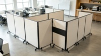Cloison mobile en tissu au design moderne, cloison pliable portable pour bureau, maison, studio