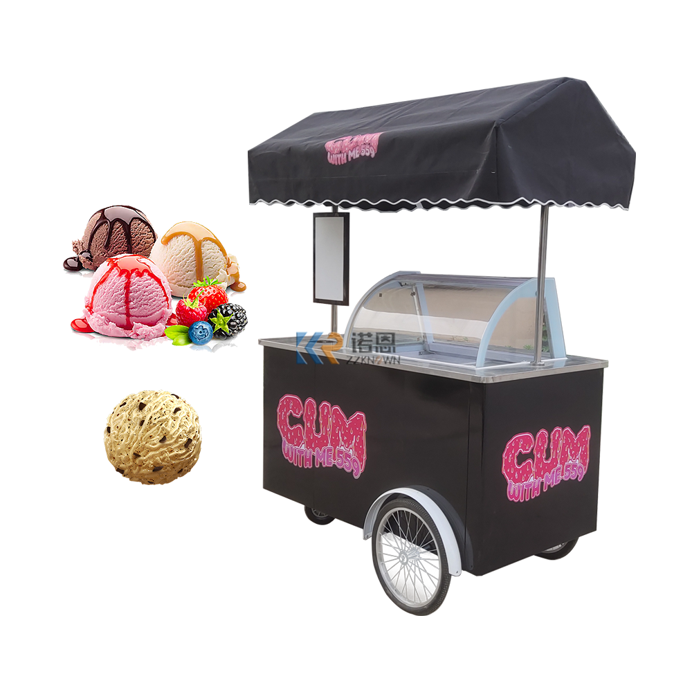 Portable ice cream freezer cart hotsell