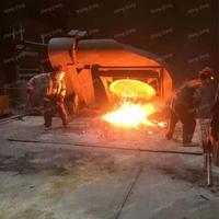 Horno de Inducción de 1T para Fundir Chatarra de Hierro y Aleaciones, para la Fabricación de Acero de Alta Calidad, Precio de Fábrica