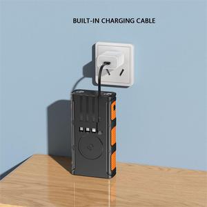 Banco de Energía Solar para el Hogar, Banco de Energía Solar Impermeable de 20000 mAh y 10000 mAh, Cargador Solar Móvil, Banco de Energía con Carga Inalámbrica - Product Image 5