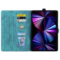 Étui de protection pour tablette Tecno Megapad Pro 12 pouces en cuir PU avec fentes pour cartes, support et rabat
