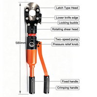Herramienta de Corte Hidráulica CPC-40A, Cortadora de Cables Eléctricos ASCR y Cobre, Herramienta Manual de Acero Aleado con Cabezal de Corte Reemplazable