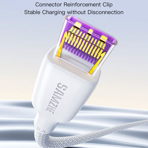 Câble tressé Type-C SAMZHE 1m PD100W 5A à charge rapide et transfert de données, câble de chargeur de voiture VW-1 pour iPhone 15/16/17 Samsung Xiaomi iPad - Product Image 4