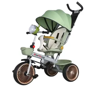 4 in 1 bambini triciclo bambino bici bambino bambini triciclo con Push Bar triciclo passeggini