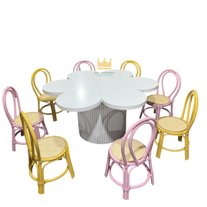 Silla Infantil de Mimbre Natural Hecha a Mano para Decoración de Fiestas de Cumpleaños, Eventos de Baby Shower, Muebles para Eventos - Product Image 6