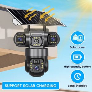 Caméra solaire 4G la plus vendue LLF, double objectif, WiFi 4G, double objectif PTZ, caméra CCTV extérieure avec suivi automatique des personnes, V380APP - Product Image 2