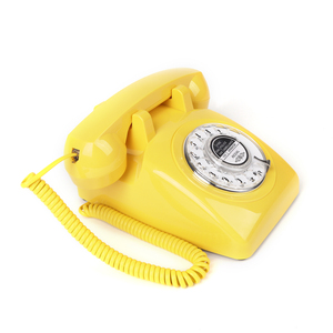 <span class=keywords><strong>Téléphone</strong></span> <span class=keywords><strong>fixe</strong></span> rétro ABS, <span class=keywords><strong>téléphone</strong></span> à cadran rotatif, <span class=keywords><strong>téléphone</strong></span> filaire vintage pour la maison ou le bureau - Product Image 1