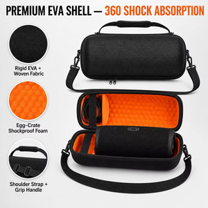 Estuche de Viaje Rígido de EVA para Altavoz Inalámbrico, Bolsa de Almacenamiento Protectora a Prueba de Golpes, Portátil, Personalizable, OEM, Venta al Por Mayor, Nuevo - Product Image 2