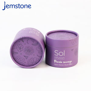 Caja de tubo de Papel kraft con logotipo personalizado ecológico, tubo de embalaje de papel reciclado - Product Image 3