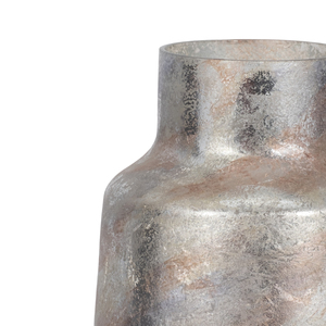 Vaso in vetro affusolato contemporaneo, moderno vaso decorativo per fiori, per esposizione su tavolo, complemento d'arredo per la casa. - Product Image 4