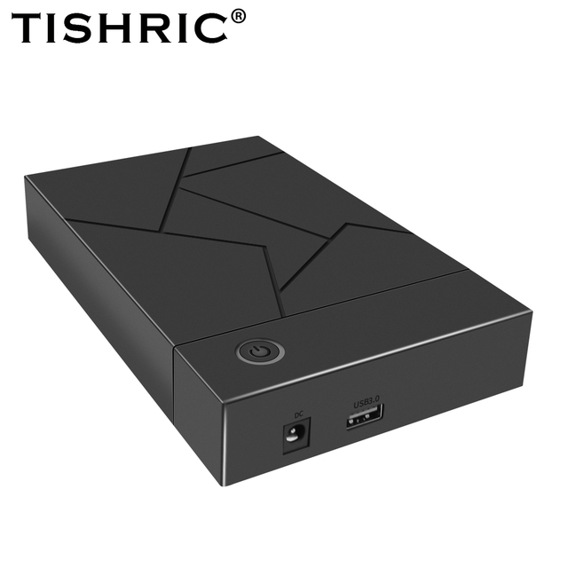 TISHRIC HDD Case 3.5 2.5 SATA to USB 3.0 Adapter External Hard Drive Disk Enclosure for 3.5 SSD Disk 450Mb/s 18TB HDD Box Case