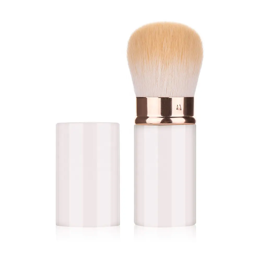 Retractable Makeup Brush Portable Powder Brush with Cover for Blush Bronzer Buffing Powder Cosmetics