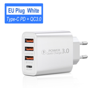 Nouveau chargeur PD 3usb + PD type-c pour téléphone portable QC3.0 chargeur de voyage multi-ports 2022