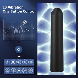 Bullet-Vibrator für Frauen – Stimulation der Klitoris und des G-Punkts, abgewinkelte Spitze, 10-Gang-Vibrator, USB-wiederaufladbar, wasserdicht - Product Image 2