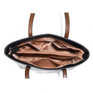 Bolso de Mano de Lujo para Mujer, Gran Capacidad, de Cuero PU, Tipo Tote, con Cierre de Cremallera - Product Image 4