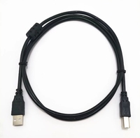 Cable de Datos USB Tipo A Macho a B Macho 2.0 Azul y Negro, Cable de Impresora USB 2.0 AM a BM para Impresora y Escáner