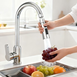 <span class=keywords><strong>Adaptateur</strong></span> de <span class=keywords><strong>Robinet</strong></span> de <span class=keywords><strong>Cuisine</strong></span> Minimaliste Moderne, Rallonge Anti-éclaboussures <span class=keywords><strong>pour</strong></span> Évier, Spécial Lave-légumes, Universel Chaud/Froid, Douche Externe en Cuivre - Product Image 1