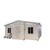 Maison conteneur extensible à double aile robuste, résistante aux tremblements de terre, bureau modulaire préfabriqué