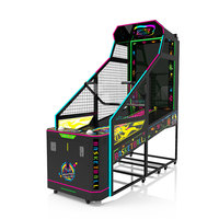 Machine d'arcade de basketball commerciale pliable à monnayeur, jeu de sport d'intérieur avec distribution de tickets, certifiée CE pour centre commercial