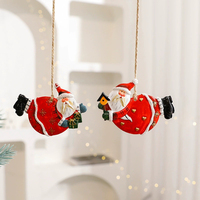 Kerst hars sneeuwpop rendier hangende ornament boomdecoratie DIY scène decoratie feestattributen groothandel op voorraad