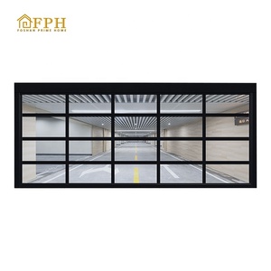 Porte de garage invisible en aluminium durable, isolée thermiquement, moderne et automatique pour villa - Product Image 4