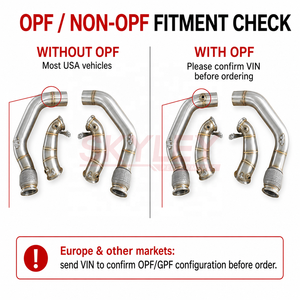 Tuyau d'échappement SKYLEY SS304 <span class=keywords><strong>Fatboy</strong></span> pour BMW F90 M5 F91 F92 F93 M8 S63 4.4T V8 Performance Exhaust - Product Image 6