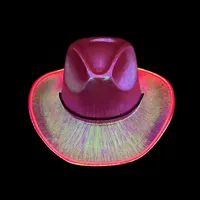 Cappelli da Cowboy LED Luminosi Nicro all'Ingrosso con Telecomando Wireless, Accessori per Feste al Neon, Costumi Colorati per Carnevale e Festival
