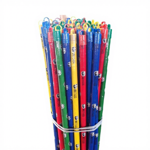 Factory Direct Vietnam High Quality 120cm Wooden Broom <b>Stick</b> Panda Design PVC-Coated Portable Eco-Friendly Home Cleaning Bag - Product Image 1