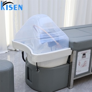 Kisen All in One Shampoo <b>Bed</b> <b>for</b> Barbershop Beauty Salon and Home Spa Complete with Scalp Body Massage and Light Water Therapy - Product Image 5