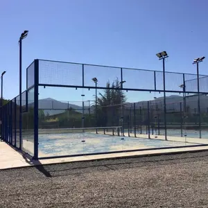 Best Quality Best Price Popular Super Panoramic Padel Court Paddle Tennis Court With Roof 2024