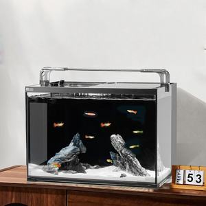 <span class=keywords><strong>Aquarium</strong></span> YEE ultra-transparent à angle droit, filtration arrière silencieuse intégrée, <span class=keywords><strong>aquarium</strong></span> écologique anti-saut pour la maison, la chambre et le bureau - Product Image 6