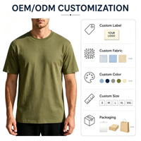 Sommerliches, anpassbares T-Shirt für Herren mit Stofffarbdruck und Stickerei – Großhandel, schweres Blanko-T-Shirt für Männer