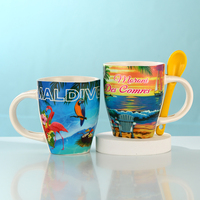 Tasse en céramique créative tasse personnalisée tasse à thé en porcelaine blanche tasse de rince-bouche de ménage fabricants en gros