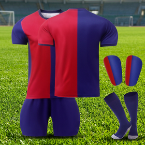 <span class=keywords><strong>Kit</strong></span> <span class=keywords><strong>Calcio</strong></span> per Bambini e Ragazzi All'Ingrosso, Logo e Numeri Stampati, Manica Corta, 100% Poliestere Traspirante, Ecologico, Asciugatura Rapida - Product Image 3