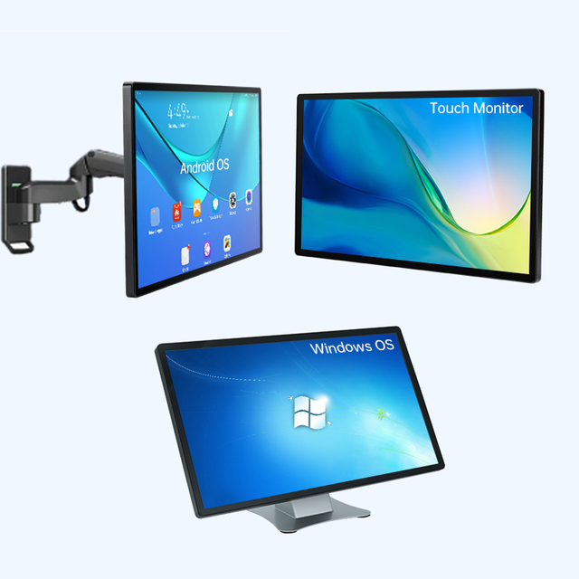 Touchwo 21.5inch 24inch Black Touch Digital Calendar Vesa Desktop Ips Touchscreen Aio PC Touch Display